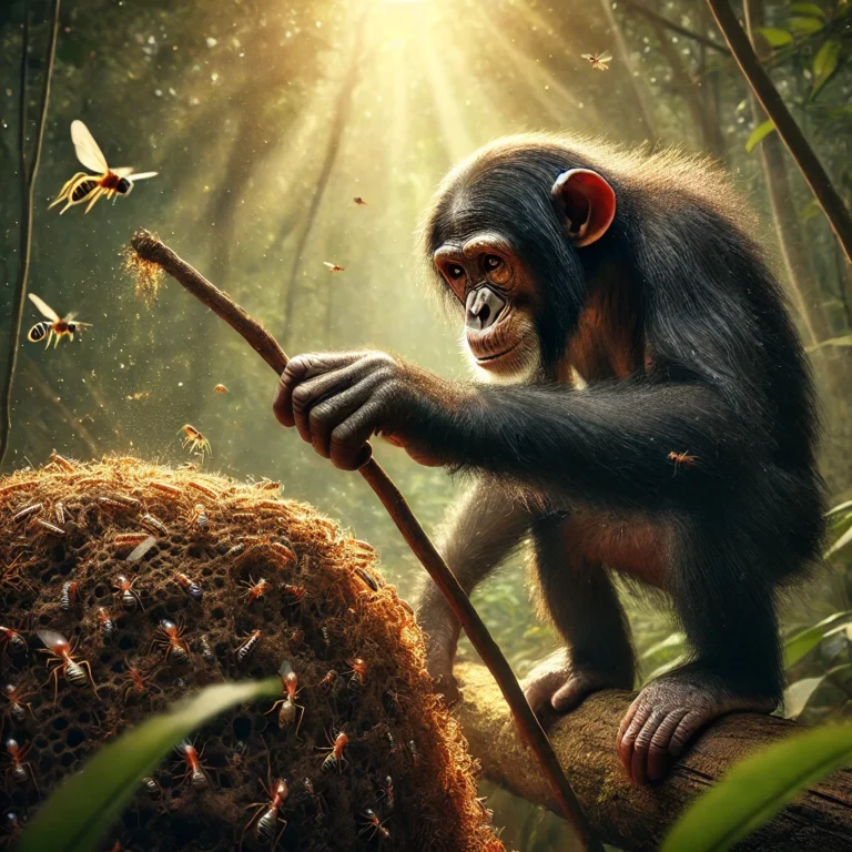 De slimme chimpansee: hoe ze gereedschap gebruiken